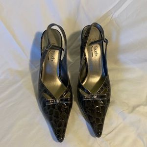 Nina Sling-back Slate Gray Dress Shoes 8.5M